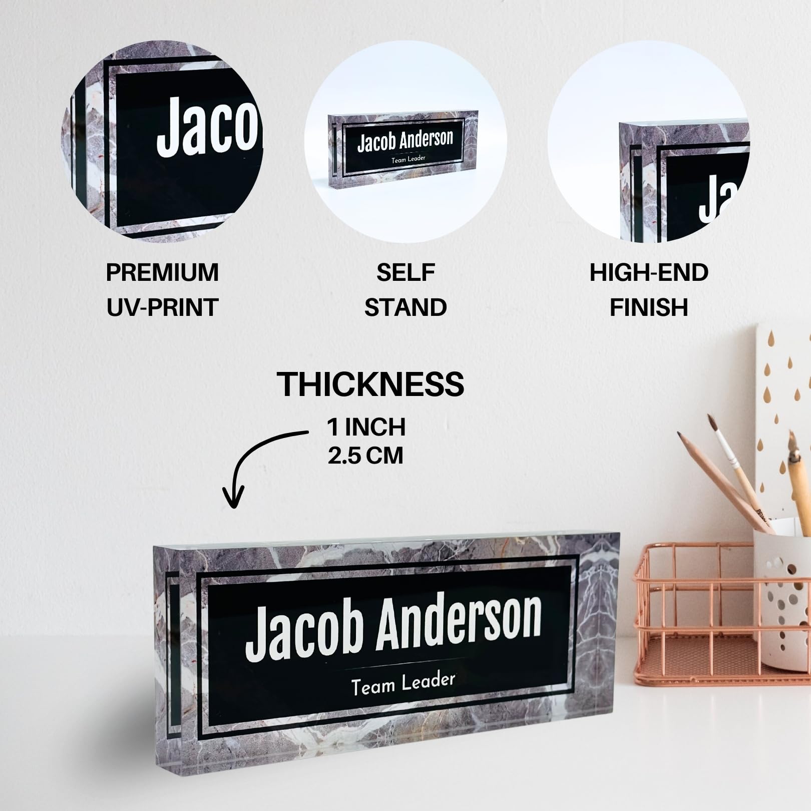 Amazon.com: Customized Clear Acrylic Thick 8x3